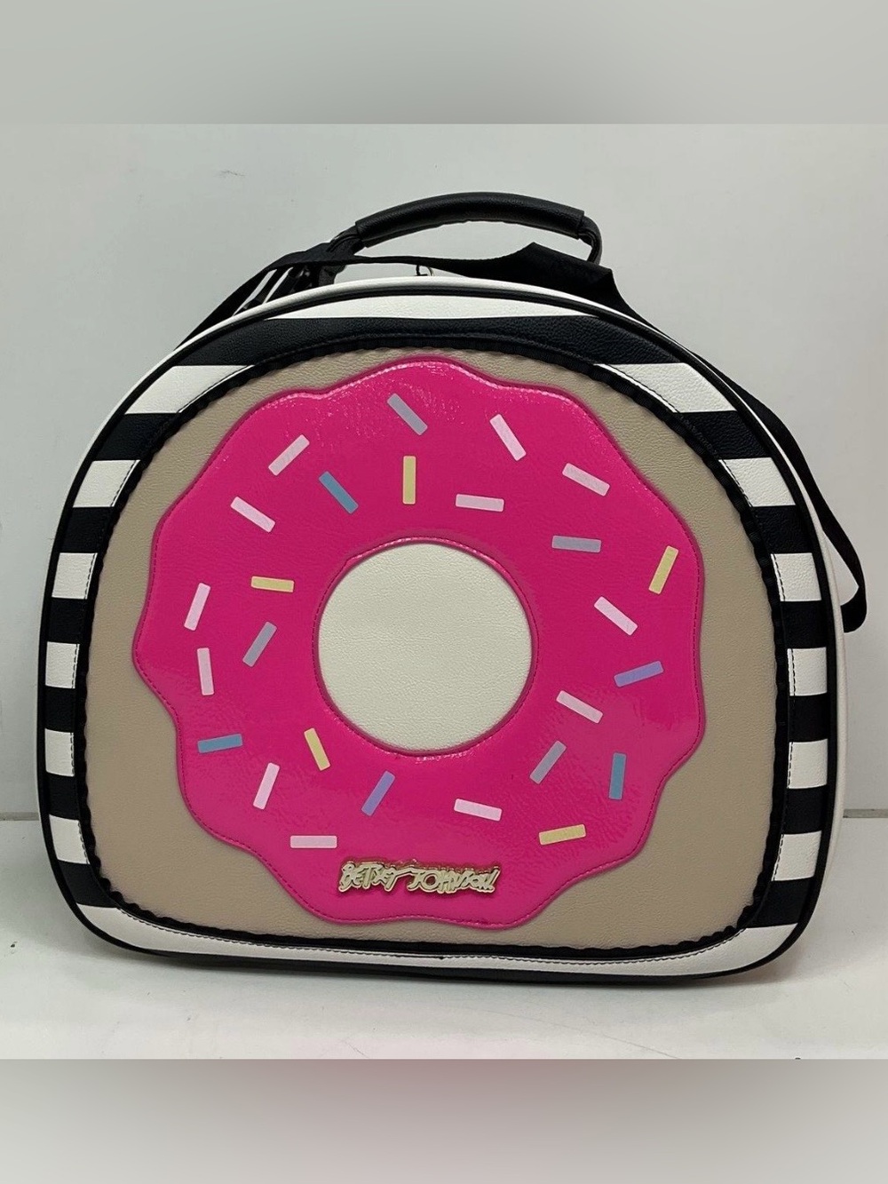 Vintage (early 2000s) Rare Betsey Johnson Donut Train Case